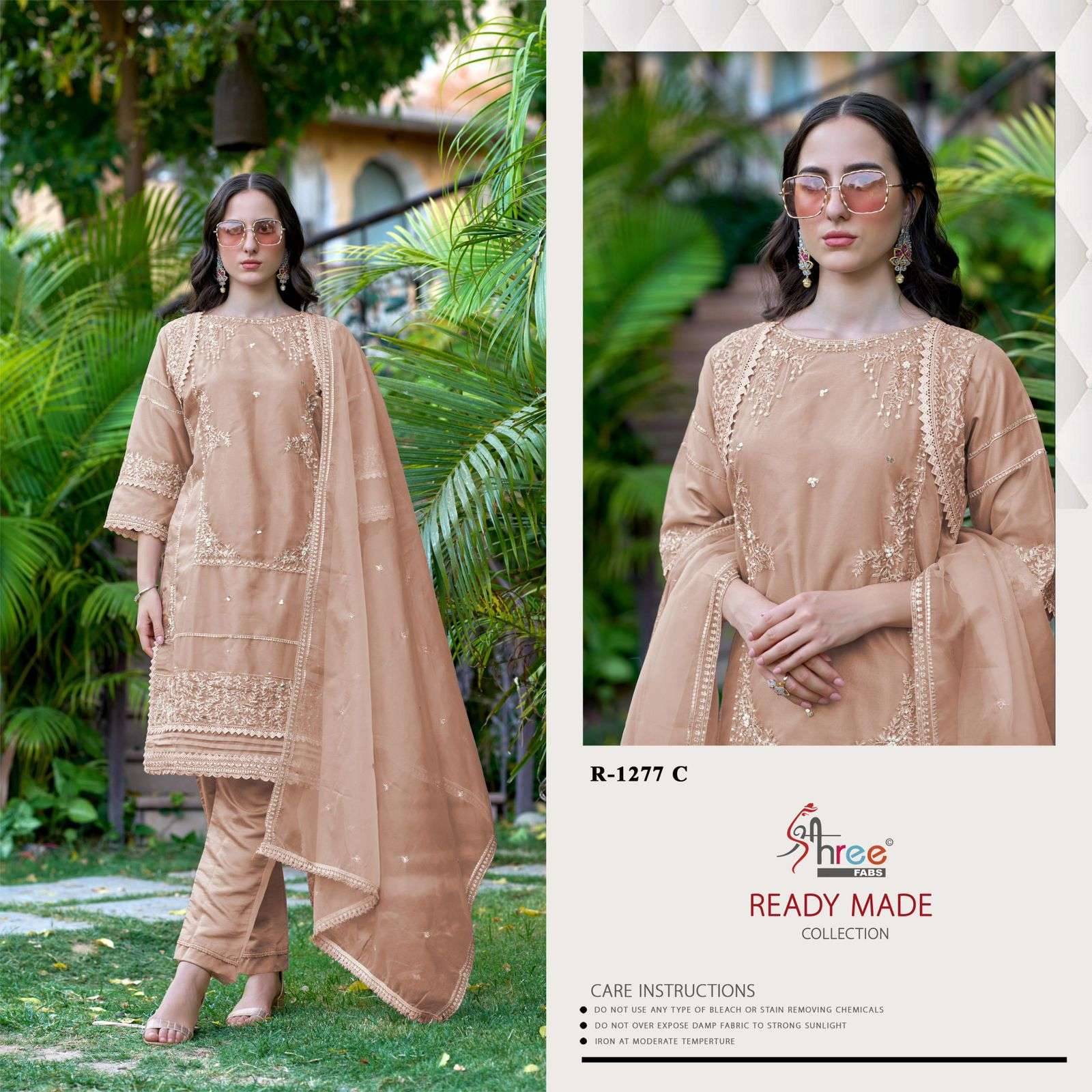1277 Colors BY Shree fabs 1277 a TO 1277 d SERIES Pakistani Stylish Beautiful Colourful Printed & organza readymade Dresses At Wholesale Price